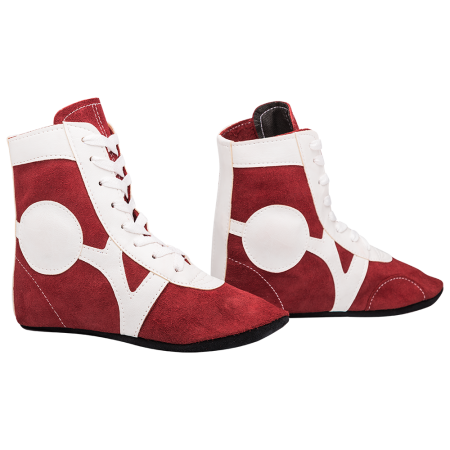 Купить Обувь для самбо RS001/2, замша, красный Rusco в Чаплыгине 
