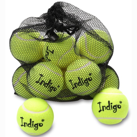 Купить Мяч для большого тенниса Indigo (12 шт в сетке) начальный уровень в Чаплыгине 