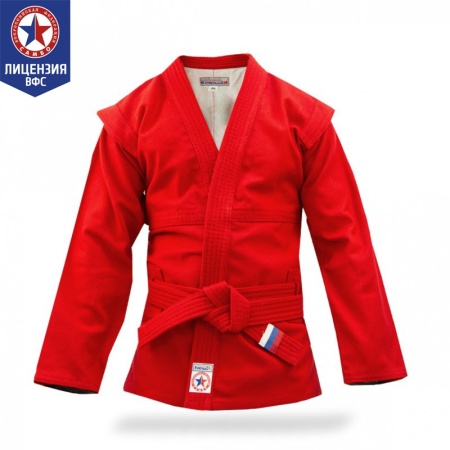 Купить Куртка для самбо "Атака" ВФС (подкладка, пояс)  р 36-48 в Чаплыгине 