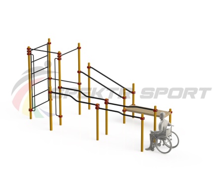 Купить Спортивный комплекс для инвалидов-колясочников WRK-D16_76mm в Чаплыгине 
