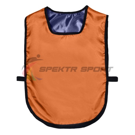 Купить Манишка футбольная двусторонняя универсальная Spektr Sport оранжево-синяя в Чаплыгине 