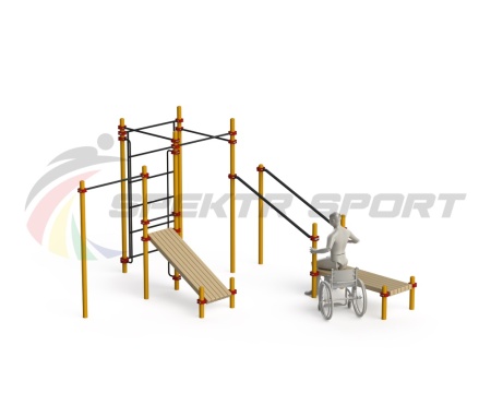 Купить Спортивный комплекс для инвалидов-колясочников WRK-D20_76mm в Чаплыгине 